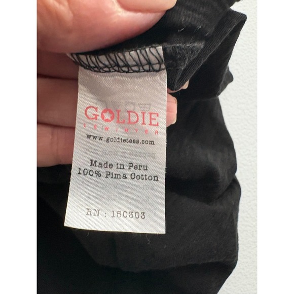 Goldie Tank Top Rainbow Trim Pima Cotton Sleeveless Casual XS - Picture 5 of 5